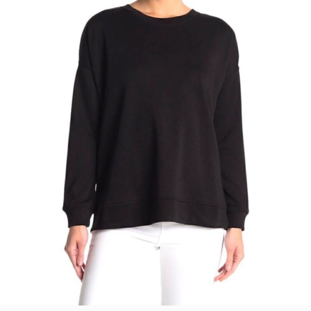 NWT H Halston Studio Women's Sweatshirt Pullover Crew M